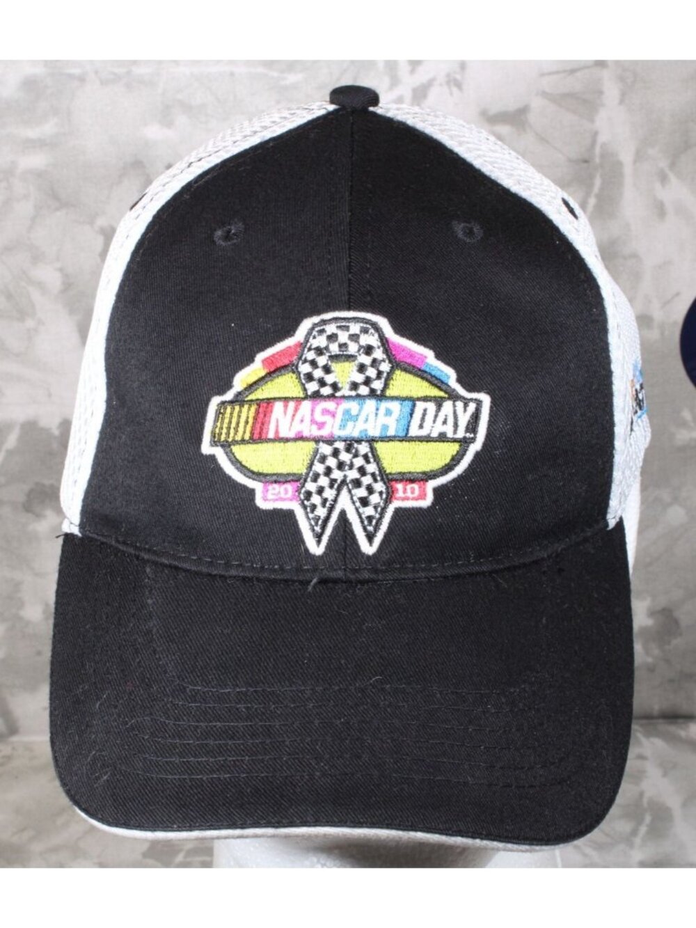 2010 NASCAR DAY Hat THE NASCAR FOUNDATION Checkered Flags Ball Cap‎